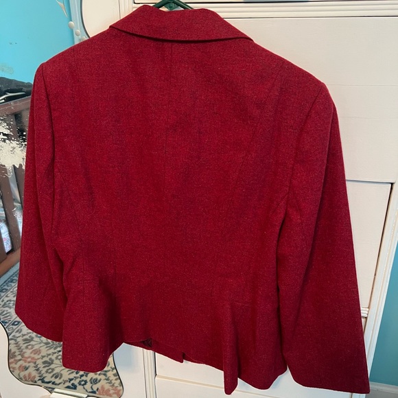 The Limited Red Wool Blend Suit (jacket and skirt) - Picture 2 of 9